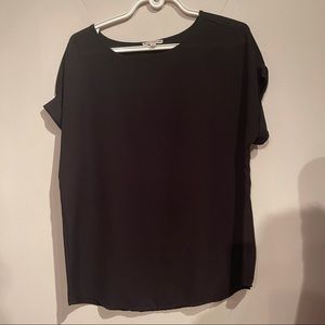 Rolled sleeves blouse